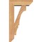 Ekena Millwork Balboa Slat Smooth Bracket w/ Offset Brace, Western Red Cedar, 5 1/2"W x 16"D x 28"H BKT0604X16X28BOA06SWR - alternate 3